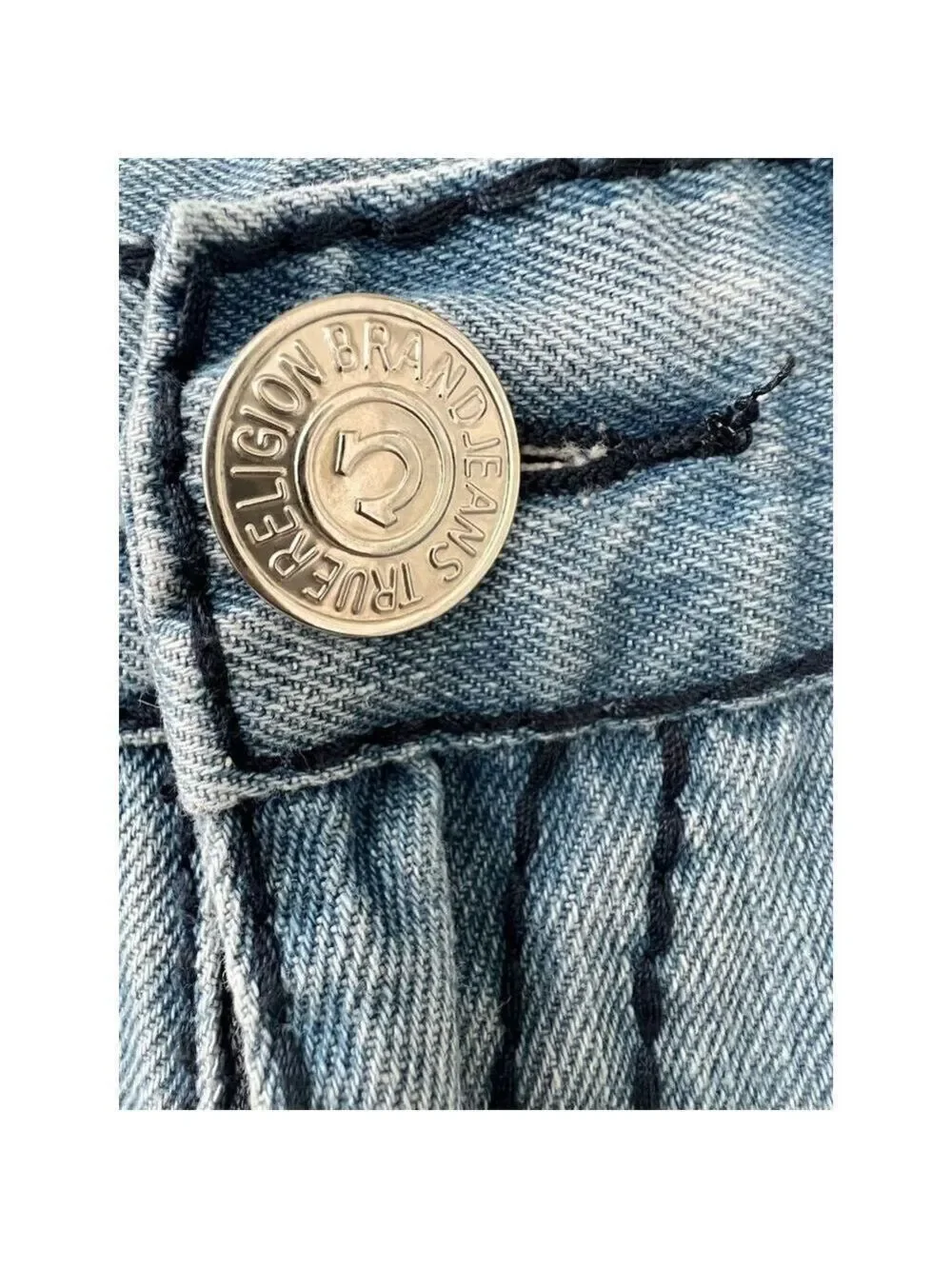 TRUE RELIGION BILLY SUPERT ROW 36 SEAT 33  VINTAGE Made in USA